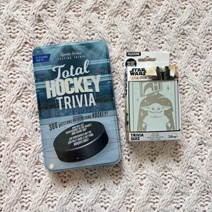 Fun Trivia Games - Total Hockey and Star Wars Mandalorian Trivia Quiz Sets
